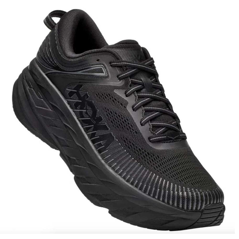 Hoka Black on Black Bondi 7 - size 10
